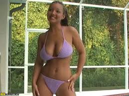 Christina Model Purple Two-Piece Bikini Video Download