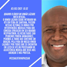 Irmão lázaro é um dos nomes mais respeitados do cenário gospel nacional. Irmao Lazaro Oficial Irmaolazaro Twitter