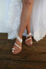 Wedding Shoes Flat Sandals Wedding Wedding Sandals Beach Wedding Shoes