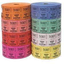 Indiana Ticket Company Raffle Tickets 4 Rolls Of 2000 Double Tickets 8 000 Total 50 50 Raffle Tickets 4 Assorted Colors Walmart Com In 2021 Raffle Tickets Raffle Baskets 50 50 Raffle