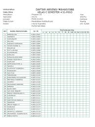 Check spelling or type a new query. Contoh File Absen Excel