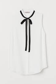 Creped Blouse White Black Ladies H M Us Fashion Clothes For Women Fashion Clothes Women