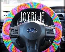 Steering Wheel Cover Tye Dye Rainbow Cute Car Accessories Etsy Steering Wheel Cover Car Accessories Hippie Wheel Cover