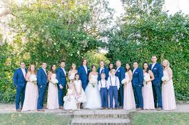 Long Blush Bridesmaid Dresses And Navy Blue Suits Blush Ivory Navy Gold Fall Wedding At Middleton Navy Gold Wedding Blush Bridesmaid Dresses Long Wedding