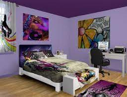 Purple Hip Hop Funk Bedroom Girl Bedroom Decor Bedroom Design Living Room Decor Apartment