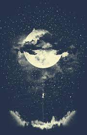 من يطلب صور قمر و نجوم climbing art moon art art