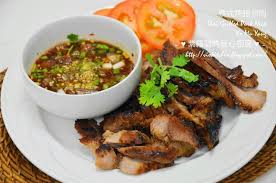 紫羅蘭的爱心厨房 violet s kitchen 泰式烤猪颈肉thai grilled pork neck ko mu yang คอหม