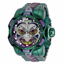 Discover the biggest invicta collection in europe in our official invicta online store. Invicta 30124 Reserve Dc Comics Joker 52mm Men S Watch Green Purple For Sale Online Ebay