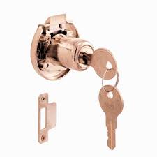 Increase your home security and gain peace of mind. Prime Line Brass Spring Loaded Keyed Surface Mount Cabinet Lock U 10667 The Home Depot