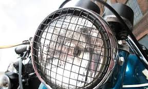 Diy Motorcycle Headlight Grill Via Rust And Ruin Diy Motorcycle Headlight Covers