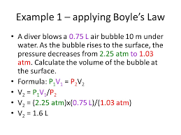 Boyle S Law Mathematical Relationship Between Pressure And Volume Ppt Download