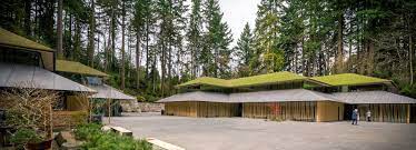 Kengo Kuma Expands Portland Japanese Garden With Green Roofed Cultural Village Japanese Architect Kengo Kuma Portland Japanese Garden