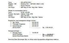 Berikut format yang dapat anda gunakan untuk keperluan payslip karyawan Contoh Surat Keterangan Penghasilan Guru Honorer Sd Cute766