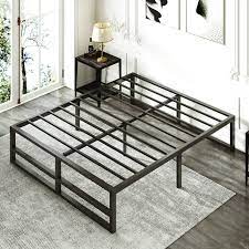 Amolife Queen Size Metal Platform Bed