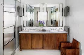 The pairing of natural wood, gray stone and rustic textures make this bathroom cozy, inviting, and warm. 18 Great Ideas For Bathroom Double Vanities Architectural Digest