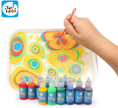 Amazon Com Jar Melo Marbling Painting Kit Non Toxic Painting On Water Creative Marbling Art For Children Toys Game Art For Kids Marble Art Non Toxic Paint
