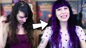 If you're wondering if these hair dyes work on dark brown hair, here's a look at my results! Dyeing My Hair Purple Arctic Fox Purple Rain And Violet Dream Youtube