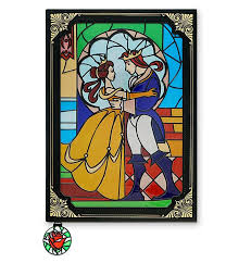 Some other fun coloring pages for the kiddos we spotted that you can download and print include simba, miguel and dante, elsa, mickey mouse and pluto. Disney Beauty And The Beast Stained Glass Window Replica Journal New I Love Characters
