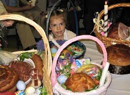 Large embroidered round linen look hamper $24.99 compare at $35. Ukrainian Easter Basket Beautiful Tradition