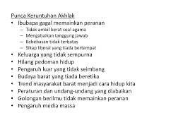 Peranan ibu bapa adalah amat penting dalam memberikan. Ppt Bab 12 Gejala Keruntuhan Akhlak Powerpoint Presentation Free Download Id 2980116
