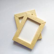 Use a ruler and a square to trace straight lines. Shadow Box Frame Diy Cardboard Natural Wood Color Shopee Philippines