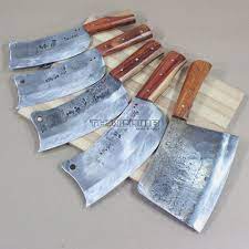 Heavy Duty Meat Cleaver Bone Axe Thai Knife Full Tang Chef Butcher Chopper Steel Aranyik Kitchen Knives Knife Meat Cleaver