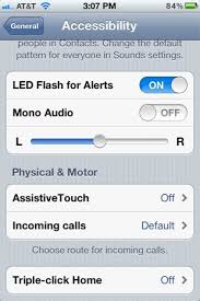 Led Flash Under Accessibility The Phone Can Flash When You Have Incoming Calls Or Messages Iphone Features Iphone Lead Iphone Light