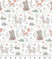 Woodland Animals Nursery Cotton Fabric Joann Woodland Fabric Woodland Animal Nursery Nursery Fabric