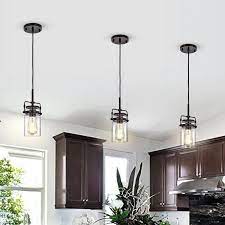 Daylin 1 Light Single Jar Pendant Modern Farmhouse Lighting Farmhouse Pendant Lighting Bronze Kitchen Lighting