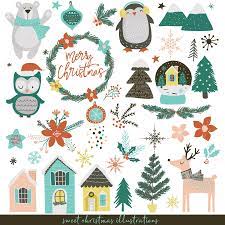 Sweet Christmas Illustrations - Etsy