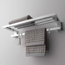 Find contemporary towel racks, toilet paper holders, shelves and more for the bathroom. Emco Loft Towel Rack With Bath Towel Holder With 3 Removable Hooks 056800160 Reuter