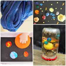 This would even be a great party game to do at an outer space themed birthday party. 20 Outer Space Crafts For Kids I Heart Arts N Crafts