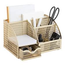 We did not find results for: Buy Designer Gold Metal Desk Organizer Metal With Gold Finish Gold Desk Accessories Desk Organizer Gold Storage For Paper And Office Supplies Decorative Storage For Home Or