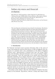 Trading as ubi banca adriatica and formerly known as nuova banca delle marche s.p.a. Pdf Italian City States And Financial Evolution
