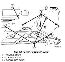 Replace Power Window Regulator 1999 Dodge Dakota Power Window