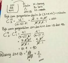 Tentukan peluang kedua bola yang terambil berwarna hijau ! Sebuah Kotak Berisi 5 Bola Merah 4 Bola Biru Dan 3 Bola Kuning Dari Dalam Kotak Diambil 3 Bola Brainly Co Id
