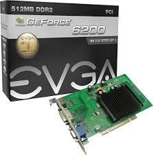 I tried the latest geforce driver and not found. Evga Geforce 6200 512mb Ddr2 Pci Graphics Card Multi 512 P1 N402 Lr Best Buy