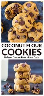 Substitute Sugar With 1 8 C Dates And 1 4 C Hot Water And Use Dem New Chocola Paleo Cookies Coconut Flour Coconut Flour Cookies Low Carb Coconut Flour Cookies