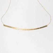 Smile bar necklace for women, dainty 14k gold/rose gold/white gold filled cz curved bar pendant smile necklace for girls jewelry gifts 4.5 out of 5 stars 17 $30.99 $ 30. Curved Bar Diamond Necklace 14k Gold Hammered Curved Bar Etsy Curved Bar Necklace Bar Necklace Gold Bar Earrings