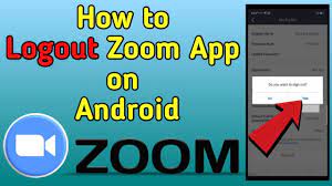 How To Logout Zoom App On Android App Android App Zoom
