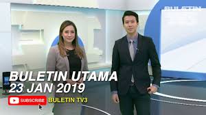 Sukan buletin utama tv3 jam 8 malam pada rabu, 4 november 2020 #sukan #buletinutama #tv3. Buletin Utama 2019 Rabu 23 Januari Youtube
