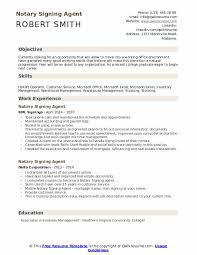 Maybe you would like to learn more about one of these? Notary Signing Agent Resume Samples Qwikresume