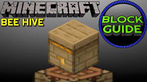 Bee nests are naturally generated blocks that house bees. How To Craft And Use Beehive Minecraft Block Guide Youtube
