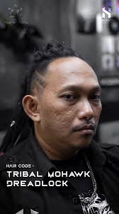 HAIRCOOLEST x PARTY AT EDEN , CROWN MODEL: [ TRIBAL MOHAWK DREADLOCK ],  MODEL = Silvester Dani Pratama ( Rhytm Guitarist ), CODENAME = IRONHEAD  CRUSHER, ENGINEERED FOR = Riffing Machine