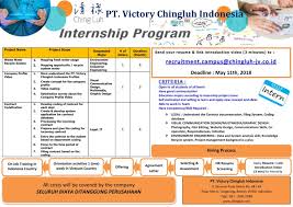 Informasi lowongan kerja resmi untuk lowongan kerja cpns, bumn, dan multinasional company tahun 2020. Lowongan Kerja Pt Victory Chingluh Indonesia Universitas Esa Unggul
