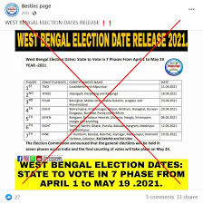 The schedule for the west bengal election 2021 was announced a couple of days back by the election commission of india. Fact Check On West Bengal Elections 2021 2019 Lok Sabha Schedule Shared 2021 West Bengal Election Dates