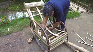 阿木爷爷民间古法造摇椅 一根绿竹的架构重启 太牛了 ancient methods rocking chair bamboo crafts