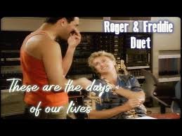 Queen These Are The Days Of Our Lives Live These Are The Days Of Our Lives Roger Freddie Duet Fan Made Youtube Queen Albums Duet Days Of Our Lives