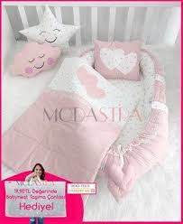 Modastra Babynest Pudra Renkli Tasarim Pikeli Baby Nest Bebek Yatagi Bebek Bebek Yorgani