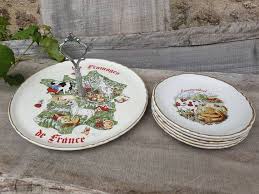 Francais Fromage Vintage Assiette Grand Plateau De Fromages Etsy Vintage Kitchen Vintage Classics Plates